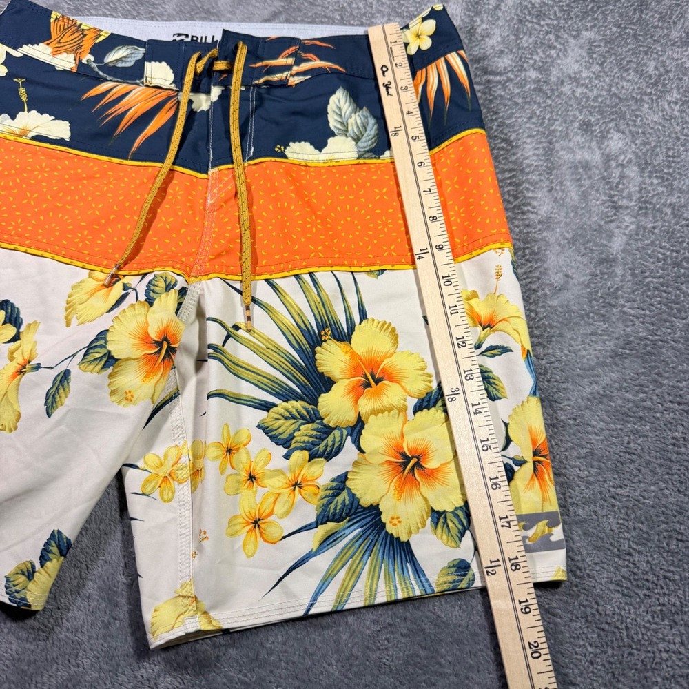 Billabong Platinum X Tribong Mens Board Shorts Tropical Floral Parrot Navy 34 - Picture 4 of 7